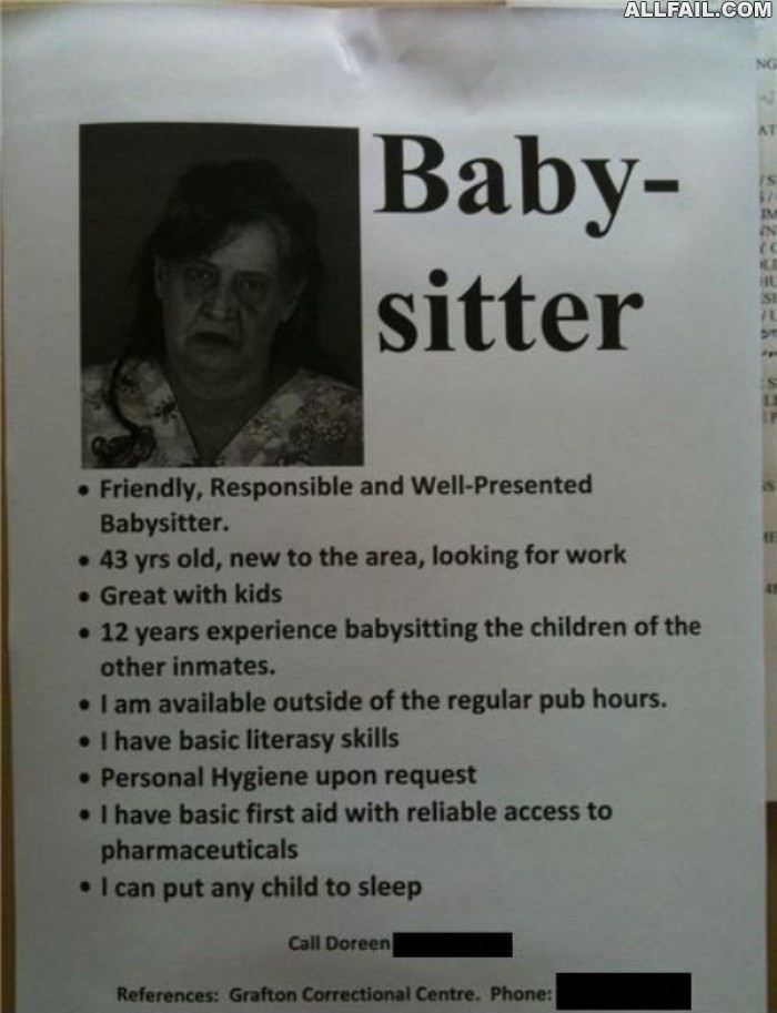 amazing baby sitter