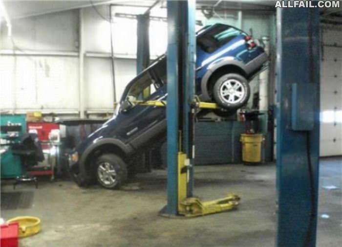 car lift fail