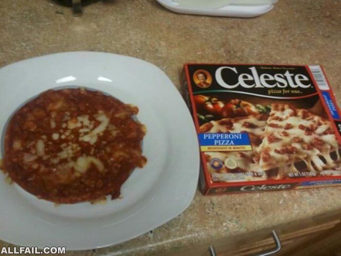 celeste pizza fail