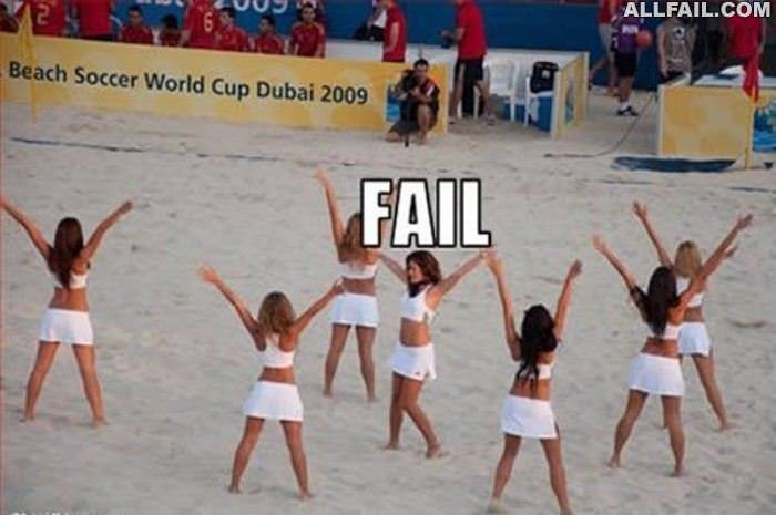 cheering fail