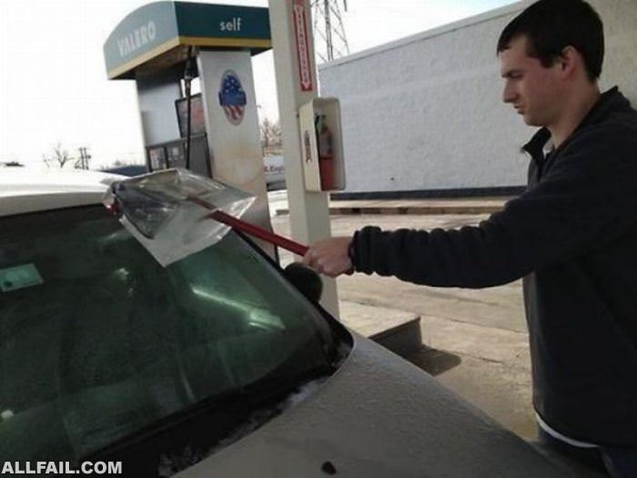 clean the windshield fail