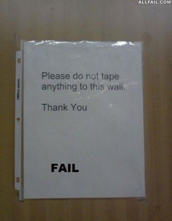 do not tape