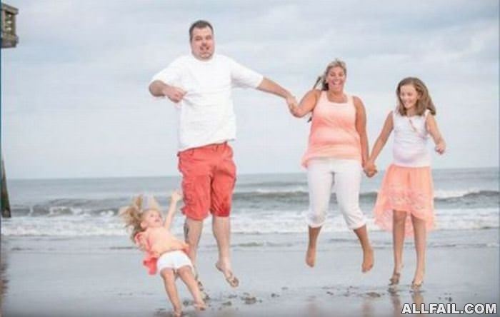 family photo fail