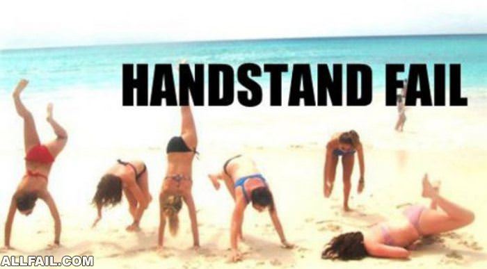 handstand fail