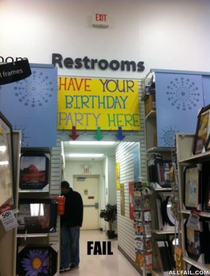 have your birthday party here
