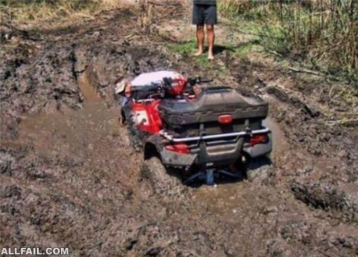 just a small mud pit