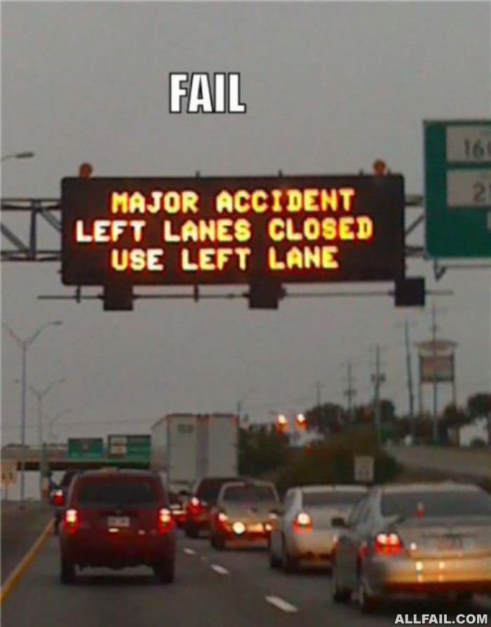 left lane