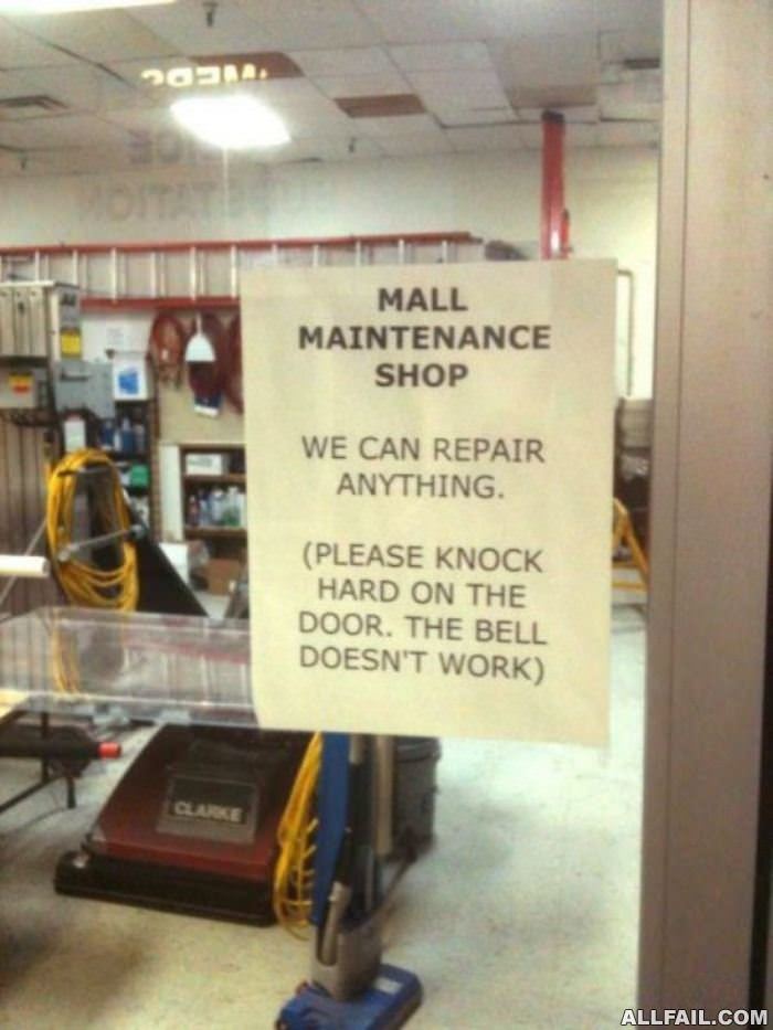 mall maintenance shop