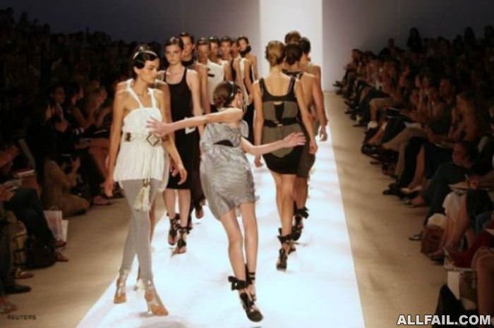 model catwalk fail