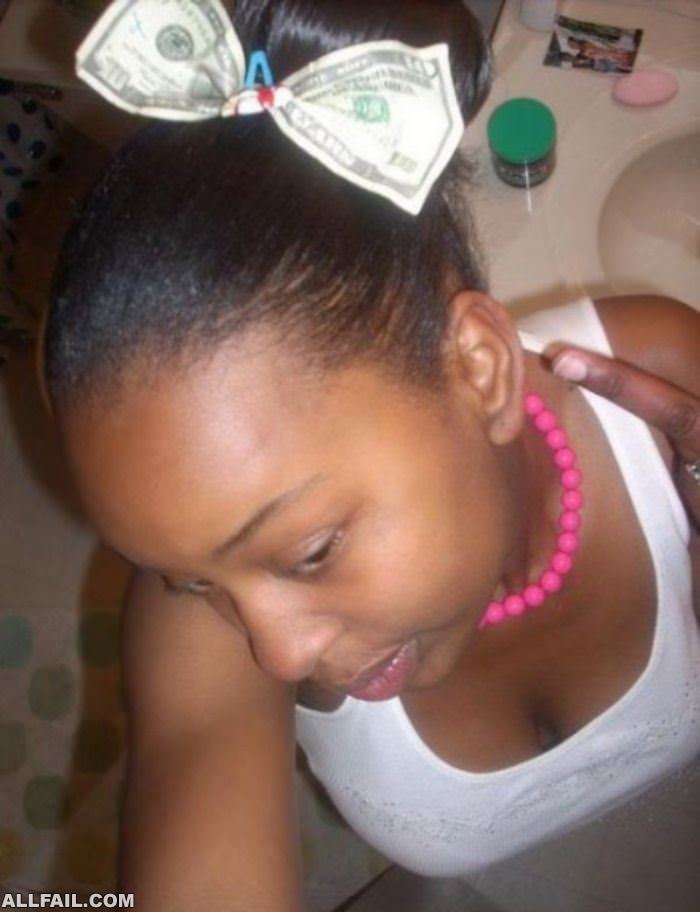 money hair tie