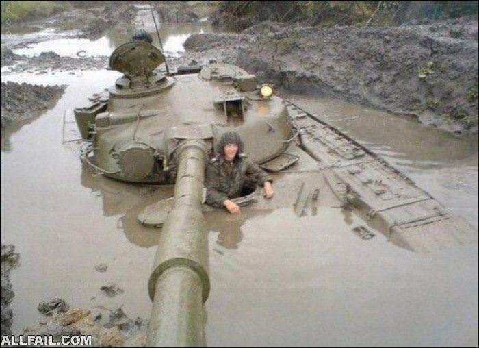 muddy tank