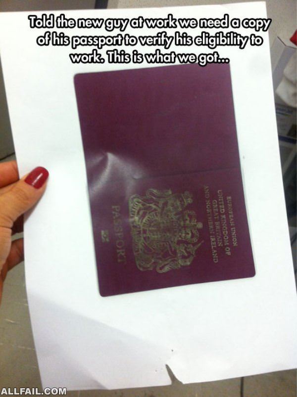 need a copy of your passport