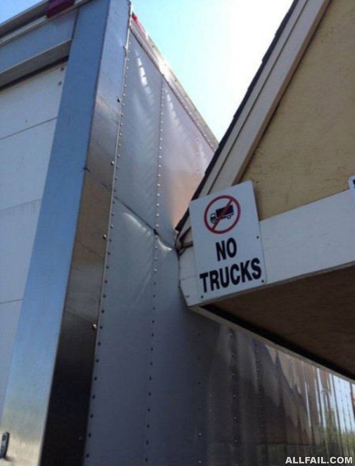 no trucks