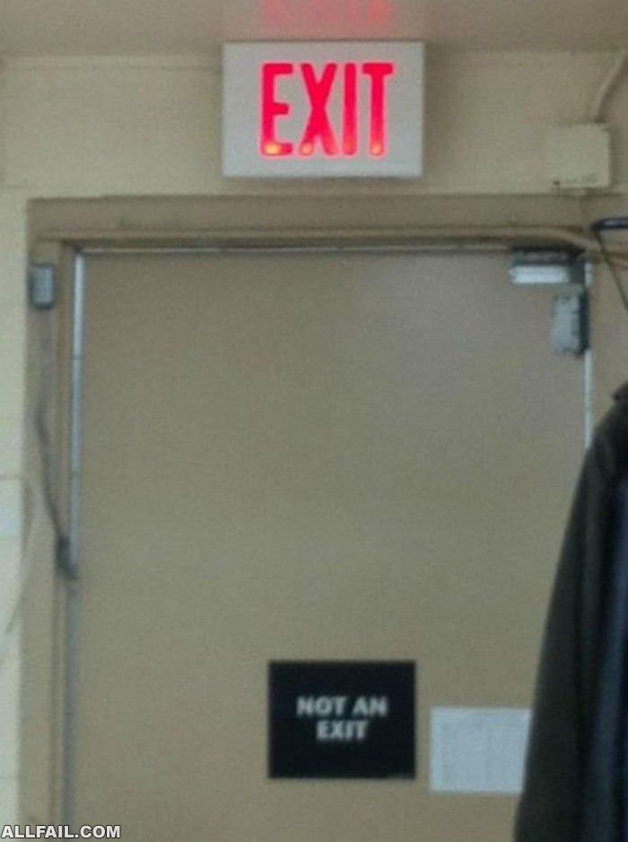 not an exit