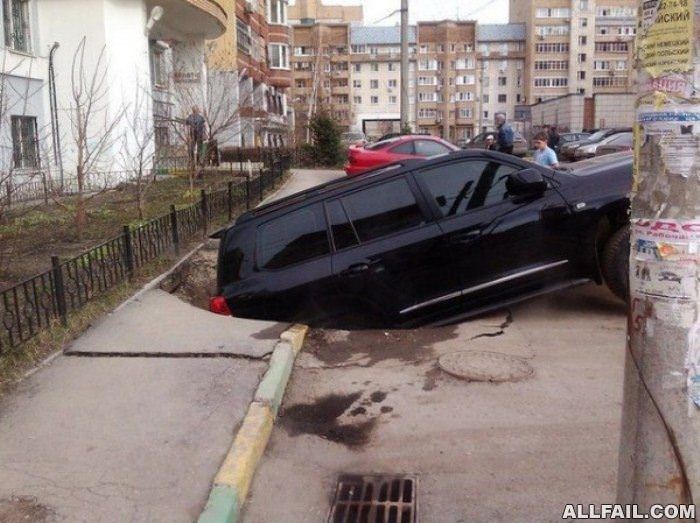 sink hole truck