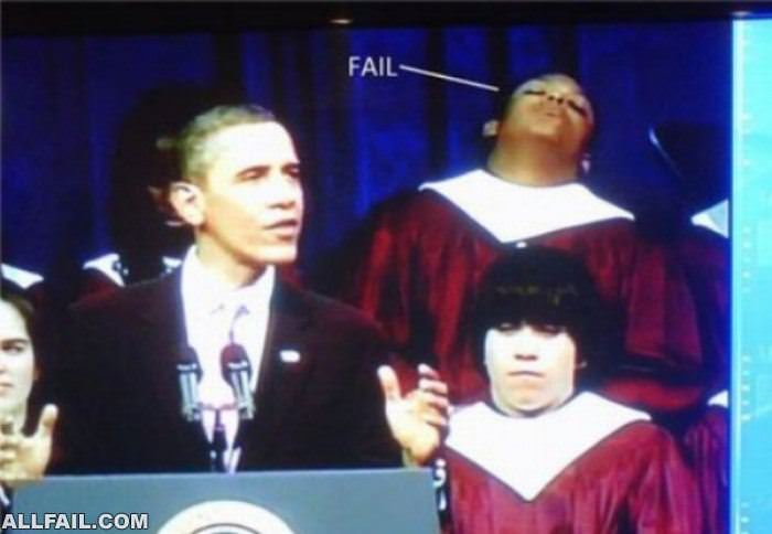 sleeping during obama speech
