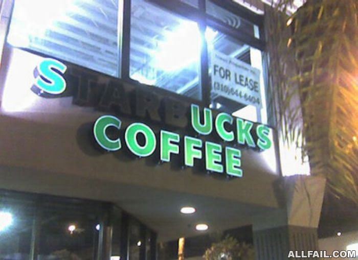 sucks coffee