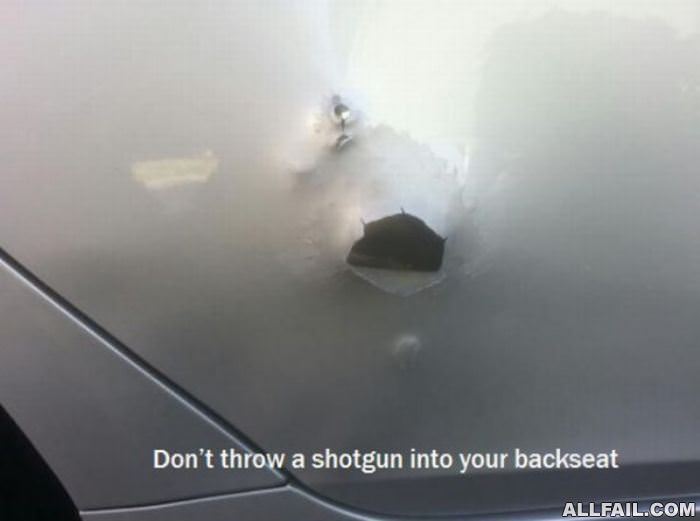 throwing a shotgun