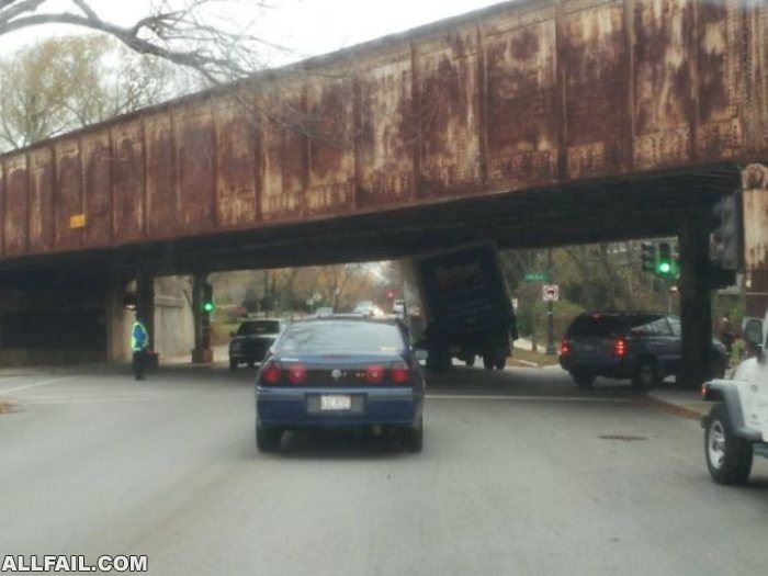 truck almost made it