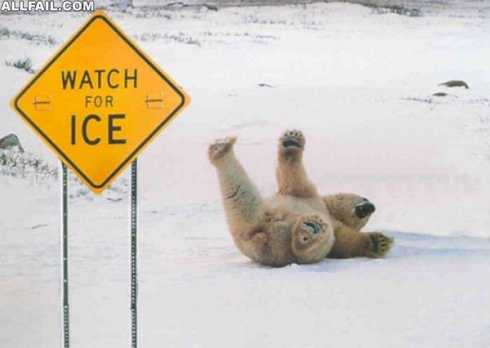 watch for ice