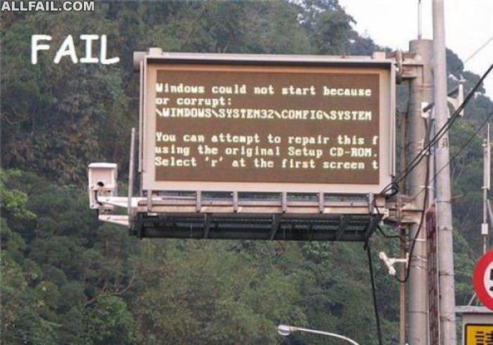 windows fail