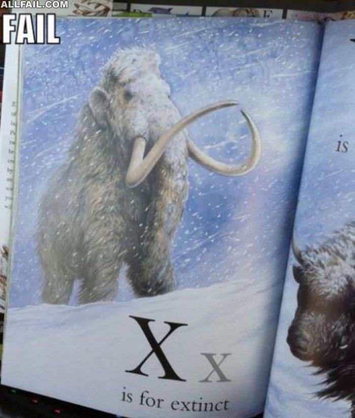 x is for extinct