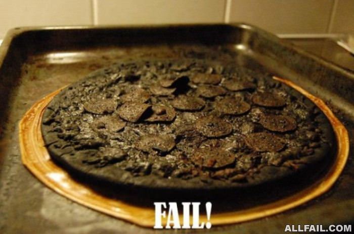 making pizza fail