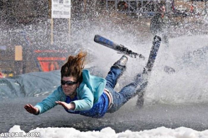 she fell